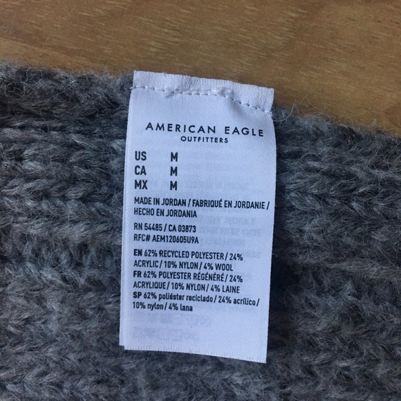 American Eagle Outfitters Cable Knit Sweater Vest Women’s M Heather Grey… - Picture 8 of 16